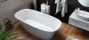  Kolpa San Blanche-FS 180x80 fehér szabadon álló fürdőkád, le- és túlfolyóval, a kádtest és az előlap egybeöntve
