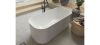  Kolpa San Pandora-FS 163x88/O fehér szabadon álló fürdőkád, le- és túlfolyóval, a kádtest és az előlap egybeöntve