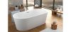  Kolpa San Comodo-FS 185x90/O fehér, szabadon álló fürdőkád, le- és túlfolyóval, a kádtest és az előlap egybeöntve